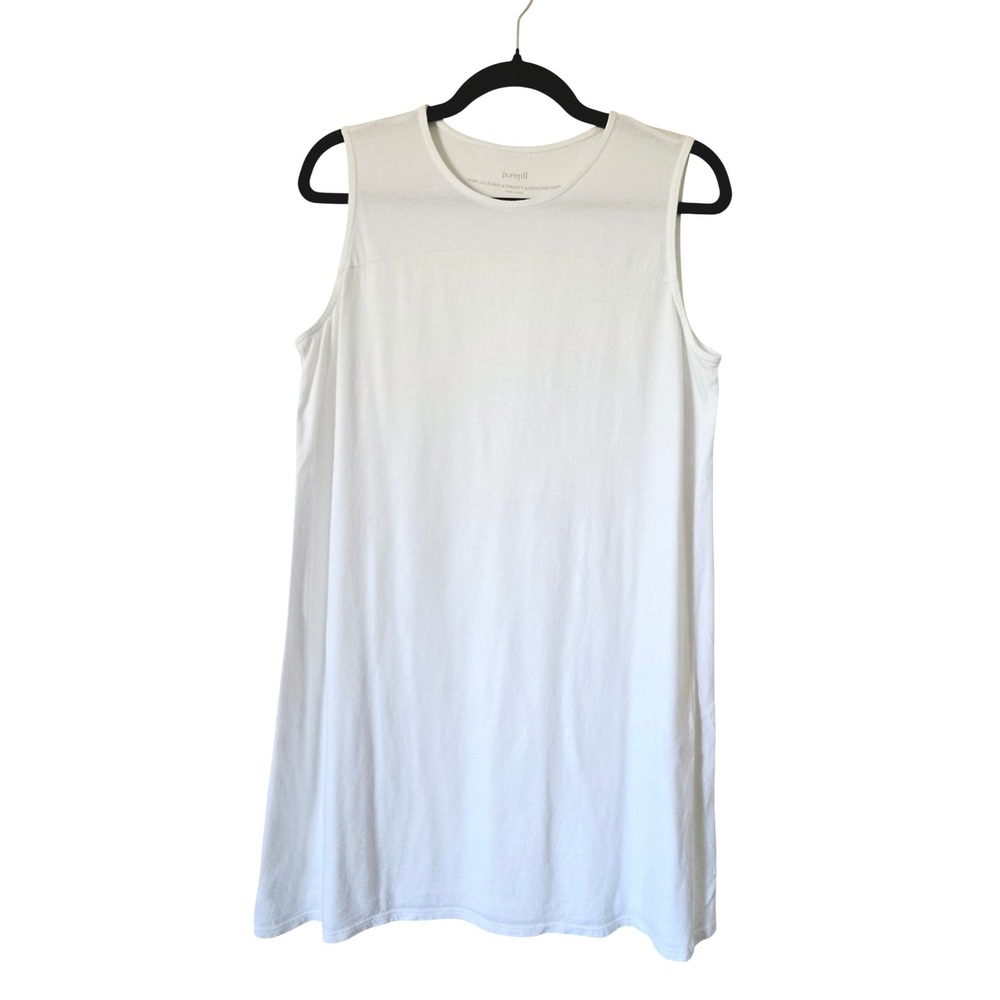 Pure‎ J Jill White Ultrasoft Sleeveless Sleep Gown Cotton Modal Small nightgown